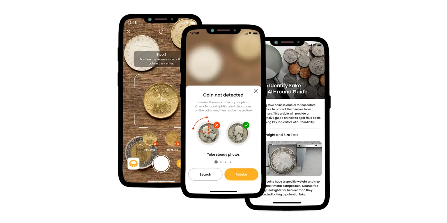 A quick look at the Coin ID Scanner interface.