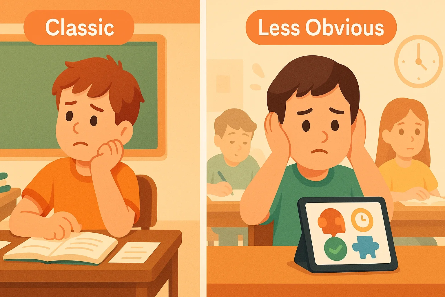 A comparison of obvious and subtle ADHD signs in children.